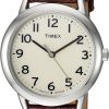 Timex Women's Easy Reader Leather Strap 30mm Watch
