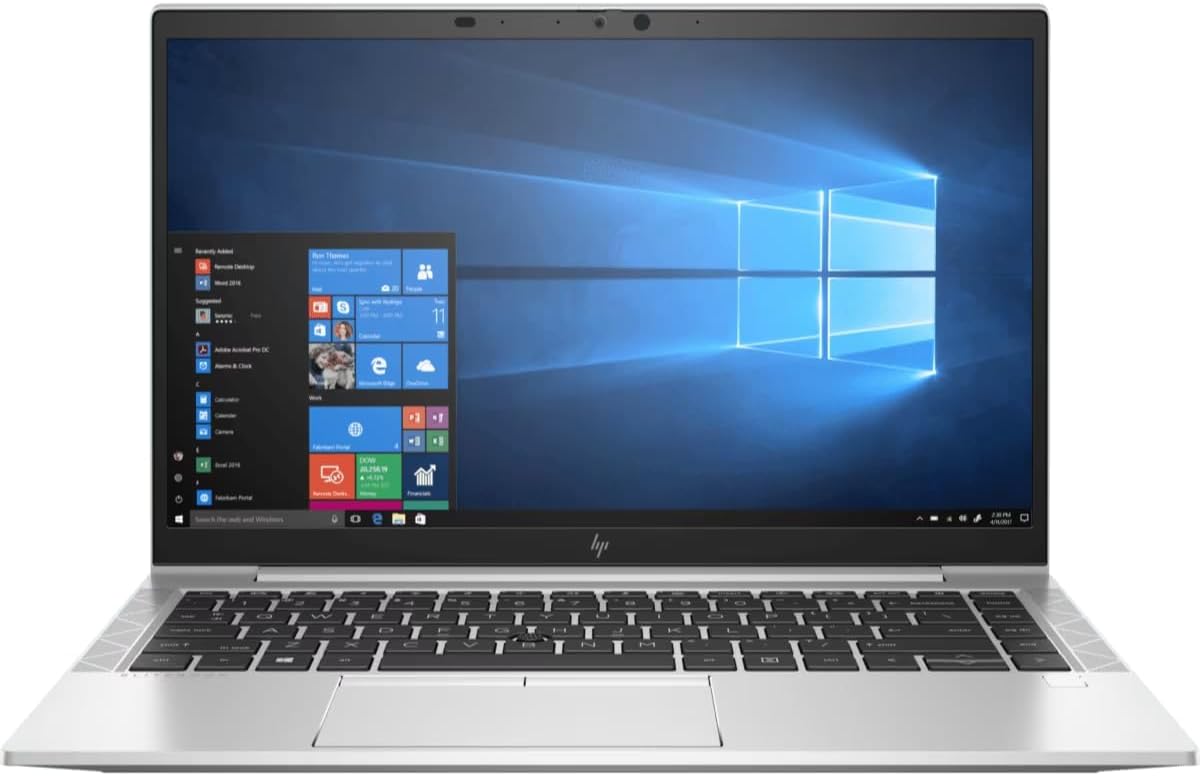 HP EliteBook 845 G7 Laptop, AMD Ryzen 5 Pro 4650U 2.1GHz, 8GB RAM, 512GB SSD, 14-Inch Full HD, Windows 10 Pro, AMD Radeon Graphics, Backlit Keyboard, Grey (Renewed)