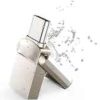 2TB Dual Connector USB Flash Drive - USB 3.0 & Type-C High-Speed Data Storage - Compact OTG Device for Smartphones, Tablets, PC - Alloy, Silver, Ultra-Fast 120MB/s Read Speed - Fetch 2TB ultra