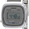 Casio Quartz Watch, Digital Display and Stainless Steel