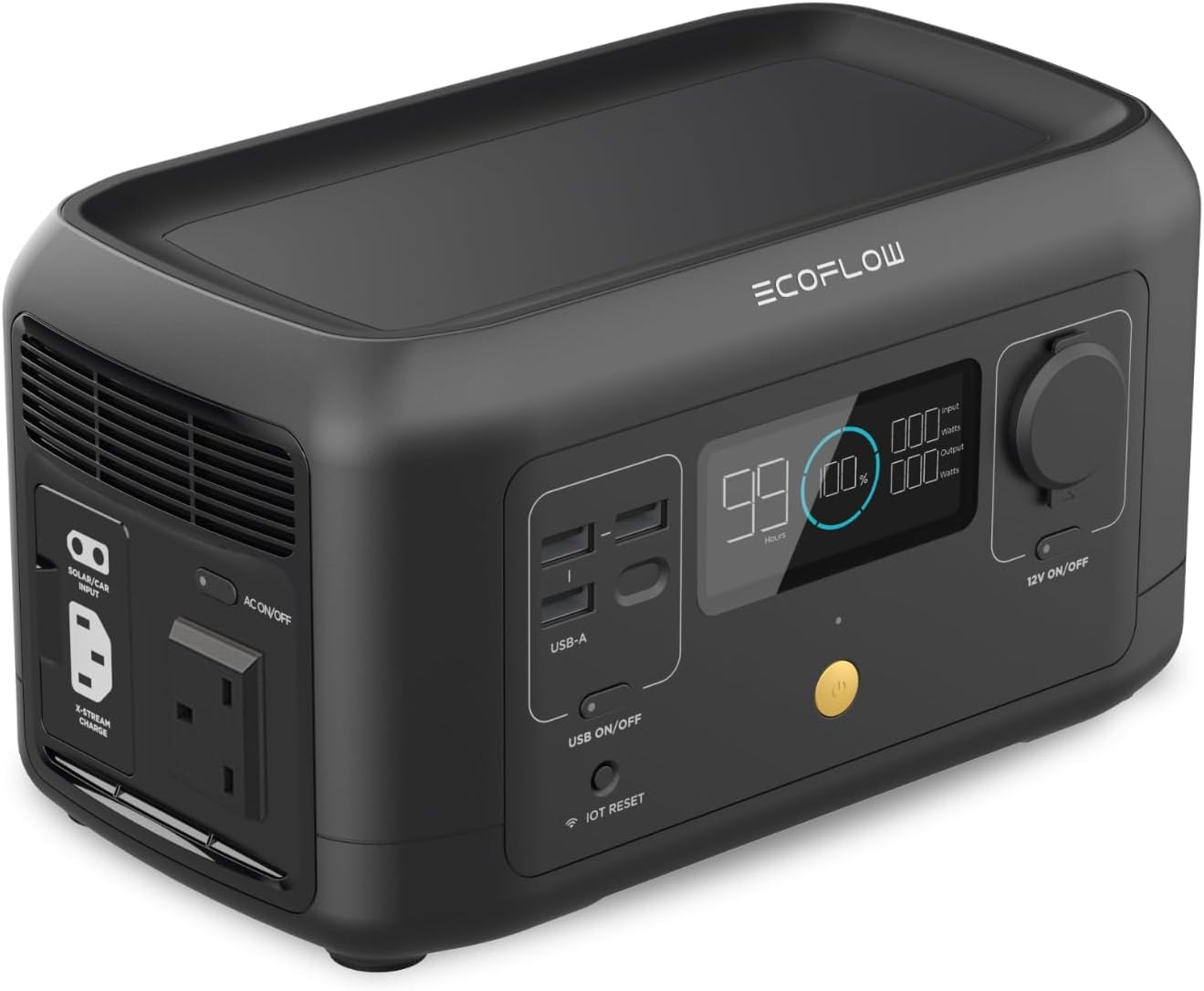 EF ECOFLOW Portable Power Station RIVER MINI, 210Wh Battery, Fast Charging, Solar Generator(Solar Panel Optional) for Home Backup Power, Camping & RVs