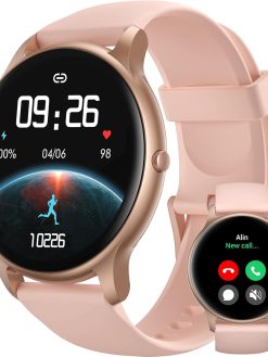 Parsonver Smart Watch for Women, Answer/Make Calls, 1.32" HD Touch Screen Fitness tracker for Android and iOS Phone with 100+ Sport Modes IP68 Waterproof, Heart Rate Blood Oxygen Sleep Monitor, SPROD1