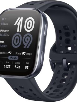 Amazfit Bip 6 Smart Watch 46mm, 14 Day Battery, 1.97" AMOLED Display, GPS & Free Maps, AI, Bluetooth Call & Text, w/Health, Fitness & Sleep Tracker, 140+ Workout Modes, Water-Resistance, Black