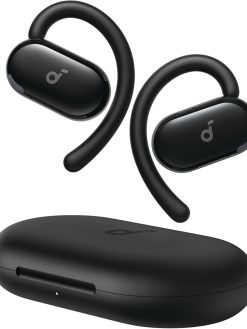 soundcore V20i by Anker Open-Ear Headphones, Adjustable Ear Hooks, Ultra-Comfort, Snug Fit, Deep Bass, Clear Calls, IP55, LED Lights, 36H Playtime, Bluetooth 5.4 Earbuds, Multipoint Connection