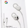 Google Earbuds Wired Headset USB-C, Comfortable Fit, Inline Controls, Compatible with Type-C Phones - White (Retail)