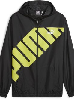 PUMA Mens Hooded Graphic Windbreaker Windbreaker