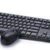CS10 Wireless Keyboard & Mouse Combo, Ergonomic Design and Silent Typing Keys, Black