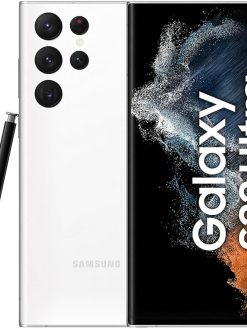 SAMSUNG Galaxy S22 Ultra 5G Mobile Phone 256GB SIM Free Android Smartphone Phantom White- International Version