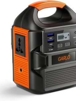 Garlo 88Wh/24000mAh Portable Power Station, 100W Outdoor Solar Generator(Solar Panel Not Included)Li-Ion Battery, Camping Generator Carries 4 Lighting Modes for Home Emergency Outdoor Camping RV Trip