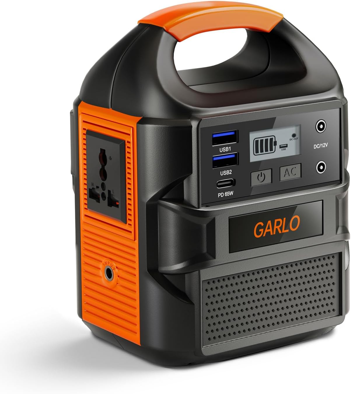 Garlo 88Wh/24000mAh Portable Power Station, 100W Outdoor Solar Generator(Solar Panel Not Included)Li-Ion Battery, Camping Generator Carries 4 Lighting Modes for Home Emergency Outdoor Camping RV Trip