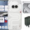 Nothing Phone (2a) 12/256 - Android 14 smartphone, 50MP Dual Camera, 5000 mAh Long battery Life, 6.7” Flexible AMOLED Screen, Mediatek Dimensity 7200Pro, Milk, with CMF Buds And CMF 65W GaN Charger