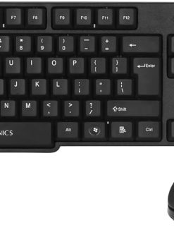 Zebronics Zeb-Companion 107 Wireless Keyboard and Mouse Combo with Nano Receiver (Black)