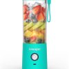 BlendJet Portable Blender for Smoothies & Shakes - 16oz BlendJet 2 Cordless Personal & Small Blender, USB-C Rechargeable & Self Cleaning - Quiet Mini Travel Blender with Stainless Steel Blade (Mint)