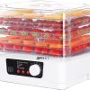 ALLESM Food Dehydrator Machine, 70℃ Temperature Control, 5 BPA-Free Stackable Tray, with Powerful Drying Capacity for Jerky, Fruit, Meat, Veggies, Dog Treats, Herbs, Yogurt