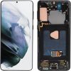 for Galaxy S21 Plus 5G Screen Replacement, 6.7in Display Repair Kits with Fingerprint Frame Tool Kit, Only for SM G996B EU International Version (Black)