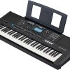 YAMAHA PSR-E473,61 KEYS PORTABLE KEYBOARD WITH POWER ADAPTOR, Black