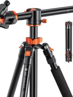 K&F Concept 94 Inch Camera Tripods 4 Section Ultra High Aluminum Professional Detachable Monopod Tripod with 360 Degree Ball Head Quick Release Plate for DSLR SLR Cameras T254A8+BH-28L (SA254T1)