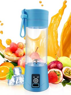 SIXBio Portable Blender,Personal Blender for Shakes and Smoothies,Personal Size Blenders with USB Rechargeable Mini Fruit Juice Mixer, Mini Juicer Smoothie Blender Bottles Travel 380ML