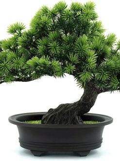 yoerm Artificial Bonsai Juniper Tree for Home Office Indoor Showcase Decor (Pine Bonsai)