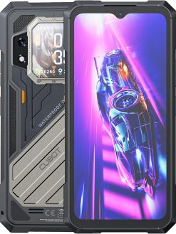 Cubot KingKong X 5G Rugged Smartphone 6.583 Inch 2.4K FHD+ Screen, Android14, Dual SIM, 16GB RAM+256GB ROM 10200mAh Battery 100MP Rear+32MP Front Camera,OTG,NFC Waterproof Mobile Phone-Black