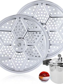 Pressure Canner Rack, 11 Inch Pressure Cooker Canning Racks, Premium Canner Rack for Pressure Canner, Stainless Steel Pressure Canner Rack Compatible with Presto, All-American and More, 2Pcs