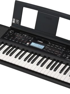 YAMAHA PSR-E383 Portable Beginner Keyboard, 650 Authentic Instrument Voices & 48-Note Polyphony Keypad - Includes 2 Online Lessons with a Teacher