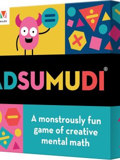 Evermade Adsumudi Math Game - The Monstrously Fun, Smart Game for Kids to Practise Multiplication, Division, Addition and Subtraction - Great for Kids Ages 8-12
