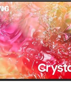 SAMSUNG 50 Inch TV Crystal UHD 4K, DU7000, PurColor, 4K Upscaling, Samsung Tizen OS, Q-Symphony, Black, UA50DU7000-2024 Model