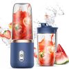 BONITA Portable Wireless Electric Juicer Blender | Powerful Fruit Vegetable Juicer Blender | 400ML Transparent Juice Cup | Automatic Multipurpose Mini USB Rechargeable | Blender Cut Juicer Mixer(Blue)