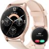 Parsonver Smart Watch for Women(Answer/Make Calls), 5ATM Waterproof Fitness Tracker With 100+ Sport Modes, Swimming/Heart Rate/SpO2/Sleep Monitor, 44mm Round Smartwatch for Android & iPhone, Rose Gold