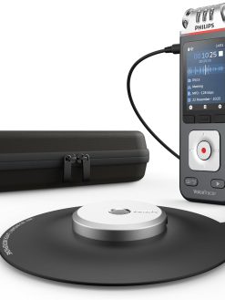 Philips Voice Tracer Audio Meeting Recorder DVT8110/00 Digital Notes Three Fidelity Microphone Rechargeable Battery