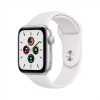Apple Watch SE (GPS, 40 mm) - Silver Aluminium Case with White Sport Band (Renewed)