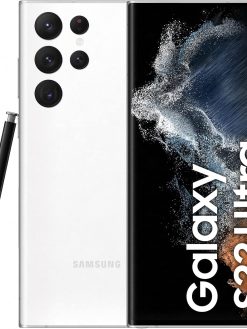 Samsung Galaxy S22 Ultra 5G Mobile Phone 128GB Dual SIM Android Smartphone Phantom White (UAE Version)