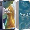 OPPO Reno4 Z 5G - 8 GB + 128 GB MediaTec 800 6.50 Inch 4000 mAh 48 MP Camera Sim Free Android 10 Dual Sim Smartphone - Black