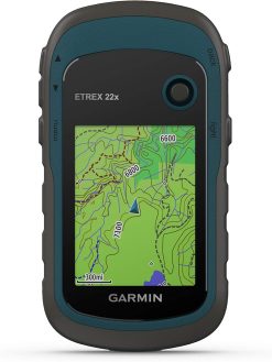GARMIN Rugged Handheld GPS eTrex 22x | 2.2” Sunlight-Readable Colour Display with 240 x 320 Display Pixels for Improved Readability | Battery life: up to 25 Hours in GPS mode with 2 AA Batteries