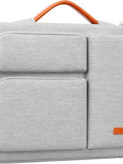 Lacdo 360° Protective 15-16 inch Laptop Sleeve Case for 15-15.6 inch Acer HP Lenovo Dell ASUS Laptop, 16 inch New MacBook Pro M4/M3/M2/M1 Pro/Max A3403 A3186 A2991 A2780 2024-2019 Computer Bag, Gray