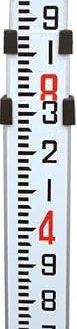 SurveySite.ca 23ft/7m Aluminum Leveling/Grade Rod (10ths of Foot Decimal)