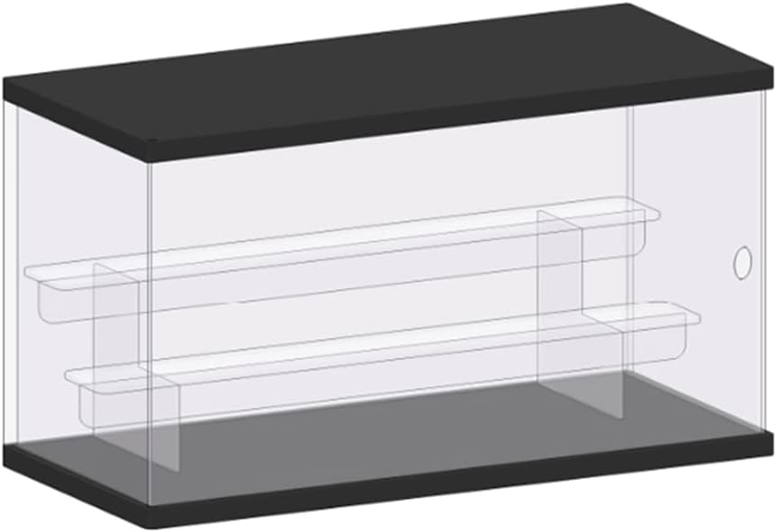 DuvinDD Acrylic Figure Display Case Clear Acrylic Action Figure Stand Riser Collectibles Toy Showcase Display Box Storage Organizer Miniature Dustproof Protection (15.7x7x8.2 inch)