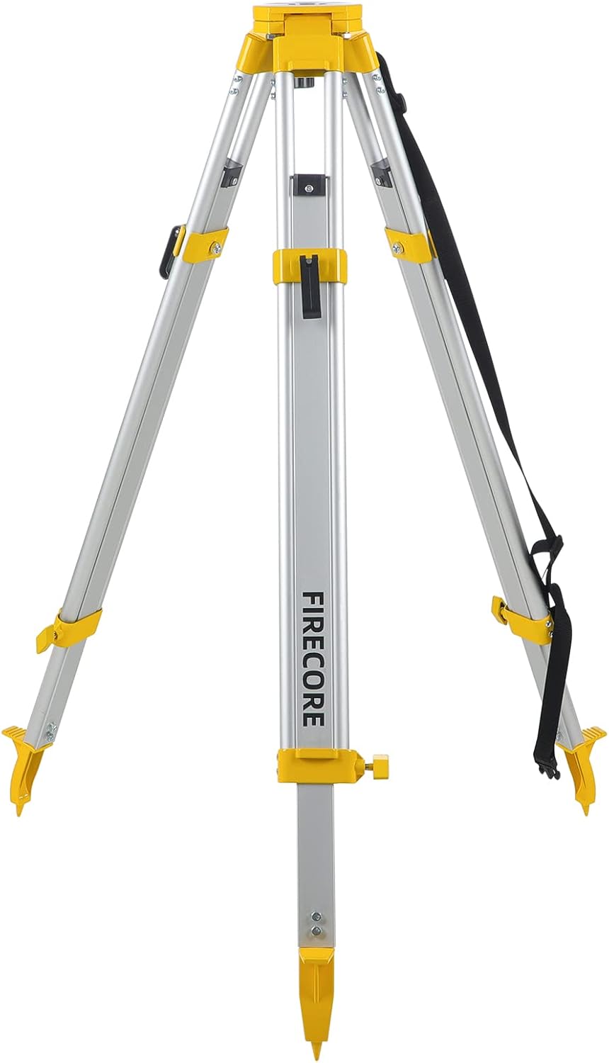Firecore Aluminum Quick Clamp Tripod, Construction and Surveying Equipment - Adjustable Sturdy Lightweight Support Base - FT160B