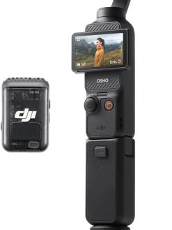 DJI Osmo Pocket 3 Creator Combo, Vlogging Camera with 1'' CMOS & 4K/120fps Video, 3-Axis Stabilization, Face/Object Tracking, Mic Included for Clear Sound, UAE Version with Official Warranty Support