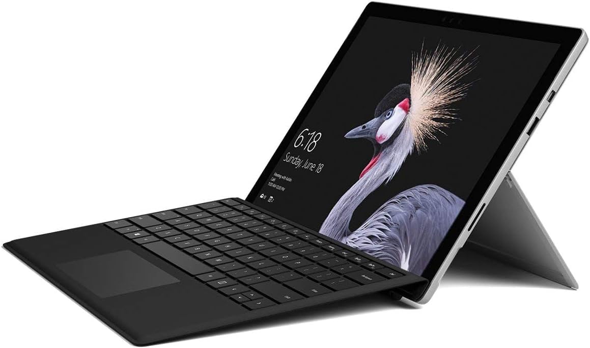 MICR0SOFT Surface Pro 4 | 16GB Ram, 256GB SSD, Intel i7 | 12.2 inches Touchscreen, 6th Generation, Intel® Iris™ graphics | With Charger and Keyboard For Microsoft Surface Tablet (Renewed)