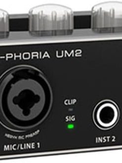 Behringer U-Phoria Um2 Audiophile 2X2 Usb Audio Interface With Xenyx Mic Preamplifier