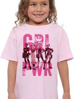 Star Wars Girl's Star Wars Ahsoka Girl Power Ketsu Sabine Hera Girls T Shirt T-Shirt