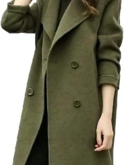 Starryflashing_Women Coat Women Hoodies Warmt Ladies Solid Long Sleeve Button Plus Size Plush Winter Jacket Outwear