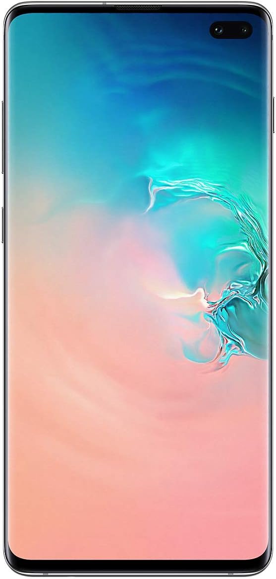 Samsung Galaxy S10+ Mobile Phone; Sim Free Smartphone - Prism White, (UK Version)