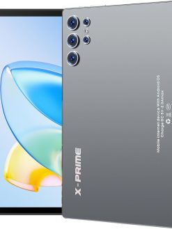 X-Prime S25 Ultra 10.1" Android 15 Tablet with Keyboard & Mouse | 5G + WiFi | HD+ AMOLED Display 3000x1440 | Dual SIM | Dual Camera | Google Meet & Zoom (Grey)