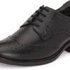 Burwood Men's Black Leather Formal Lace-Up Shoes