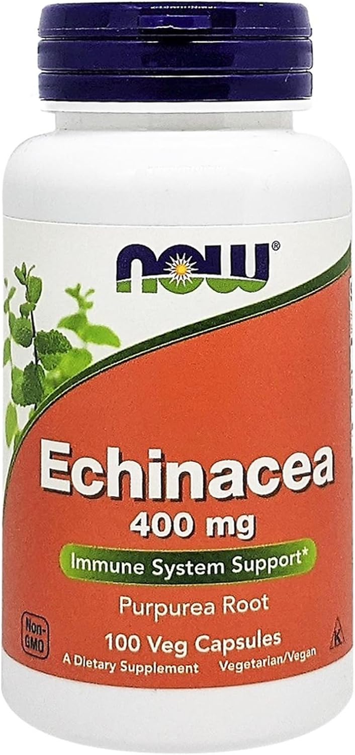 Now Foods Echinacea (Purpurea Root) 400 Mg. 100 Capsules
