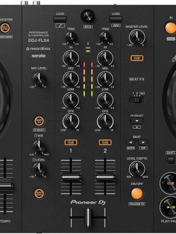 Pioneer DJ DDJ-FLX4 2-deck Rekordbox and Serato DJ Controller - Graphite