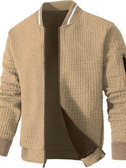 SAVKOOV Mens Lightweight Jacket Casual Bomber Jacket Varsity Coat